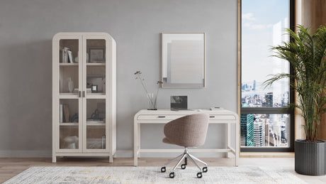 Drake Two Drawer Writing Desk in Sugar - Ornate Home