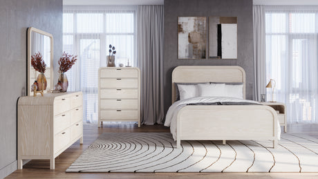 Drake Wood Eastern King Platform Bed in Sugar - Ornate Home