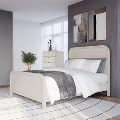 Drake Wood Queen Platform Bed in Sugar - Ornate Home