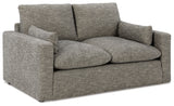 Dramatic Granite Fabric Loveseat (Online Special Price) - Ornate Home