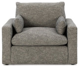 Dramatic Granite Oversized Chair and Ottoman (Online Special Price) - Ornate Home