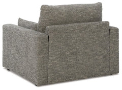 Dramatic Granite Oversized Chair and Ottoman - Ornate Home