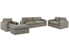 Dramatic Granite Sofa, Loveseat, Oversized Chair and Ottoman (Online Special Price) - Ornate Home