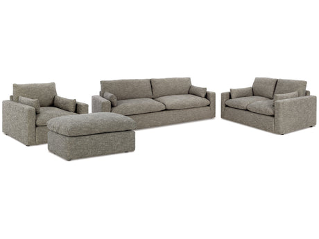 Dramatic Granite Sofa, Loveseat, Oversized Chair and Ottoman - Ornate Home