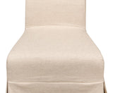 Draped Beige Side Chair (Set of 2) - Ornate Home