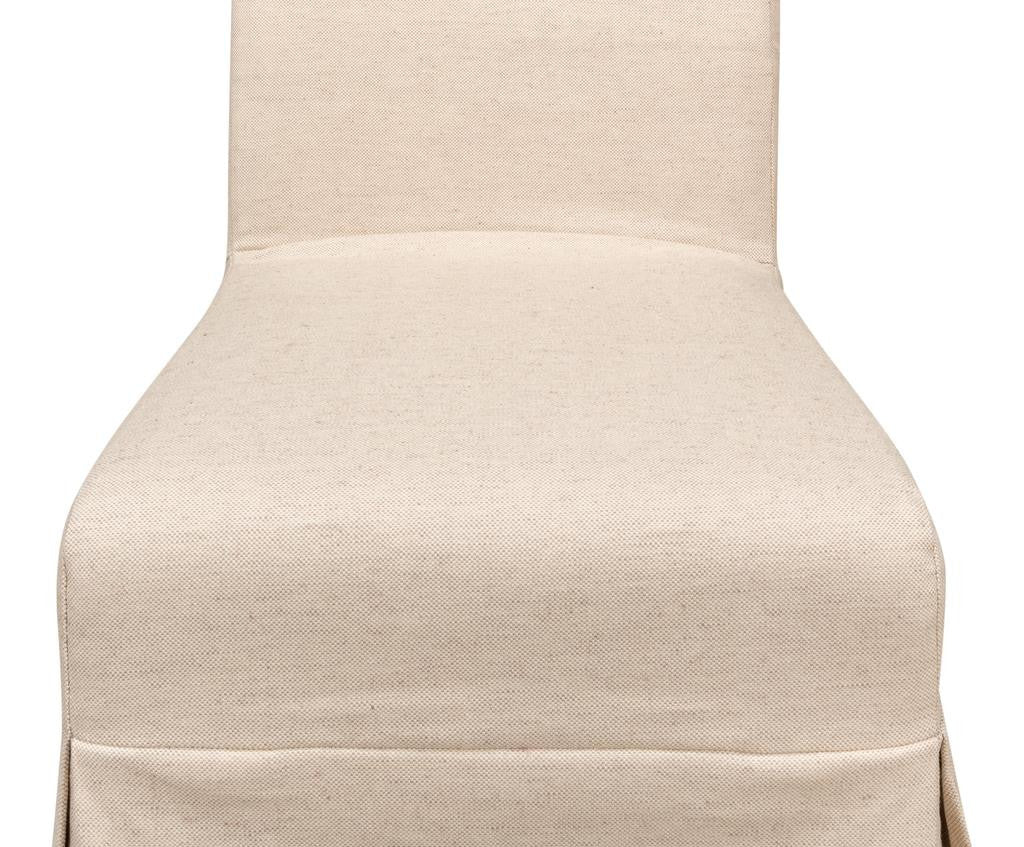 Draped Beige Side Chair (Set of 2) - Ornate Home