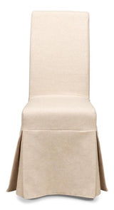 Draped Beige Side Chair (Set of 2) - Ornate Home