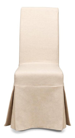 Draped Beige Side Chair (Set of 2) - Ornate Home
