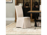 Draped Beige Side Chair (Set of 2) - Ornate Home