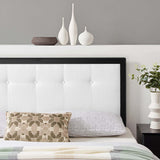 Draper Black/White Tufted Fabric and Wood King Headboard - Ornate Home