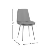 Draper Dark Brown Dining Chair (Set of 4) - Ornate Home