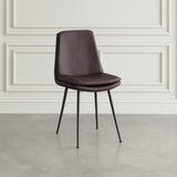 Draper Dark Brown Dining Chair (Set of 4) - Ornate Home