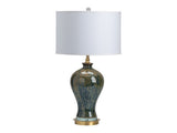 Draper Green/Gold Urn Table Lamp - Ornate Home