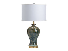 Draper Green/Gold Urn Table Lamp - Ornate Home