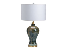 Draper Green/Gold Urn Table Lamp - Ornate Home