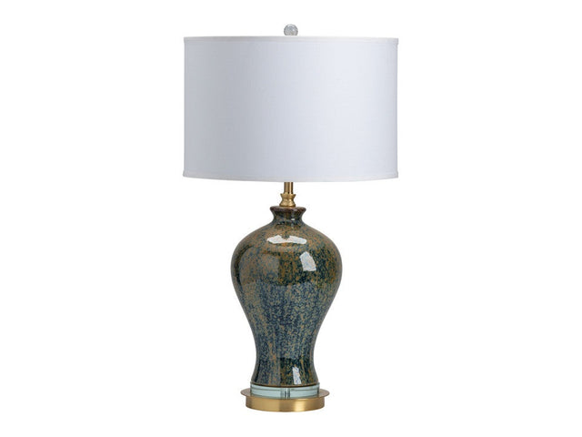 Draper Green/Gold Urn Table Lamp - Ornate Home
