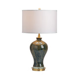 Draper Green/Gold Urn Table Lamp - Ornate Home