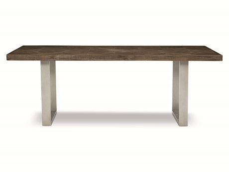 Draper Grey Mist/Sable Brown Dining Table - Ornate Home