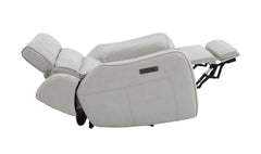 Draper Smoke Leatherette Dual Power Reclining Chair - Ornate Home