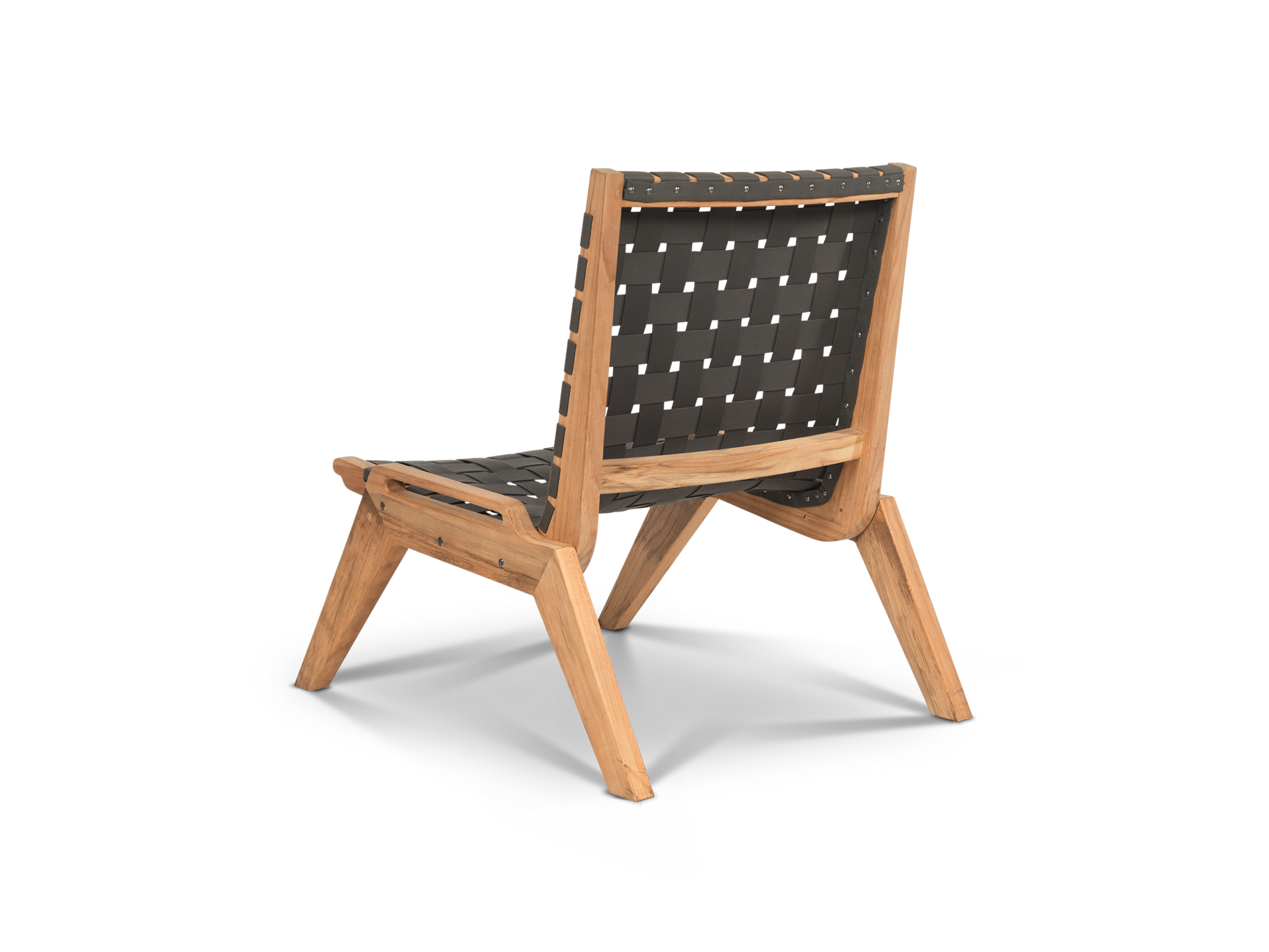 Draper Teak Taupe Grey Outdoor Woven Chat Chair - Ornate Home