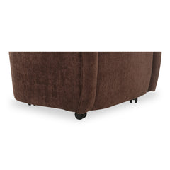 Drava Dark Brown Rolling Dining Chair - Ornate Home