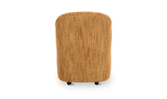 Drava Golden Wheat Rolling Dining Chair - Ornate Home