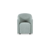 Drava Light Blue Rolling Dining Chair - Ornate Home