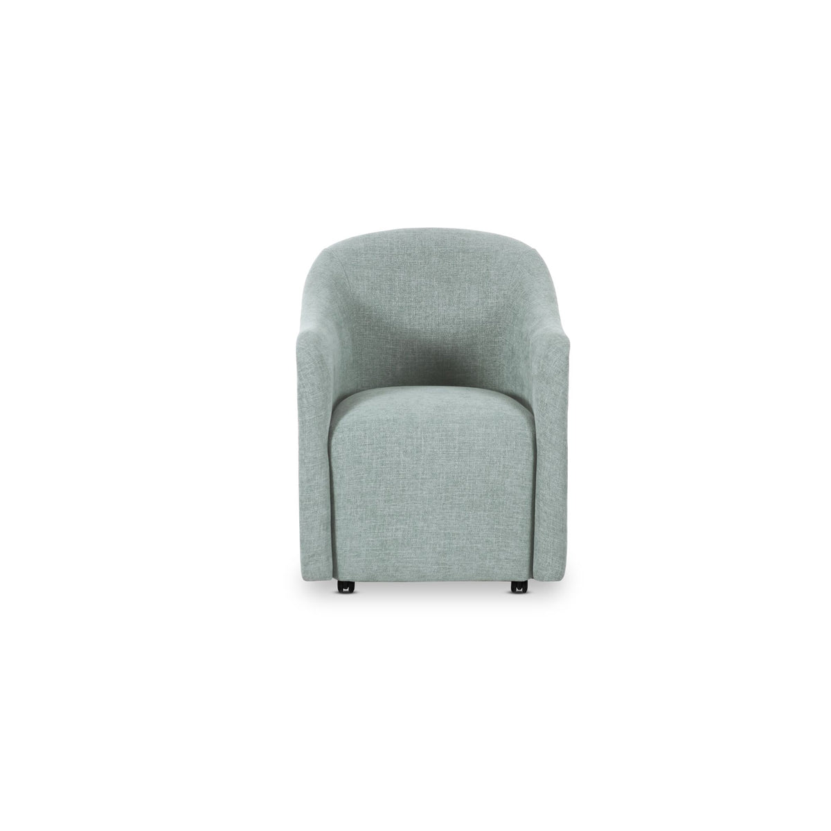 Drava Light Blue Rolling Dining Chair - Ornate Home