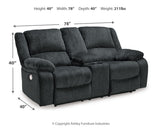 Draycoll 2 Power Reclining Loveseats and Recliner (Online Special Price) - Ornate Home