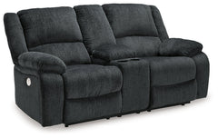 Draycoll 2 Power Reclining Loveseats and Recliner - Ornate Home