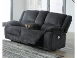 Draycoll Gray Power Reclining Sofa, Loveseat and Recliner (Online Special Price) - Ornate Home