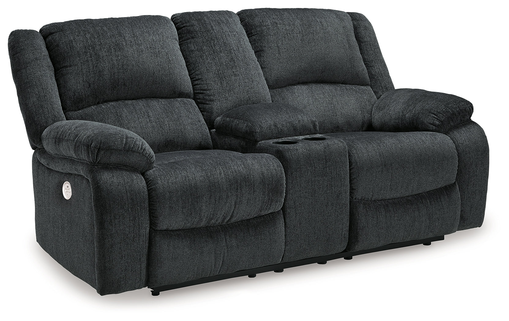 Draycoll Gray Power Reclining Sofa, Loveseat and Recliner (Online Special Price) - Ornate Home