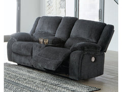 Draycoll Gray Power Reclining Sofa, Loveseat and Recliner - Ornate Home