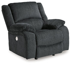 Draycoll Gray Power Reclining Sofa, Loveseat and Recliner - Ornate Home