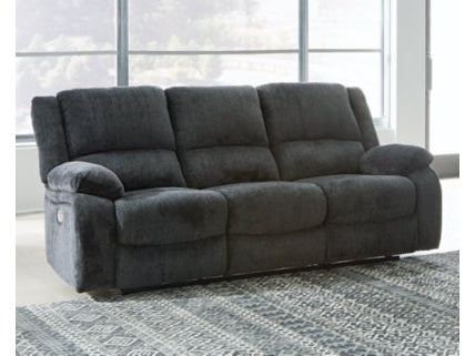 Draycoll Gray Power Reclining Sofa and Loveseat - Ornate Home
