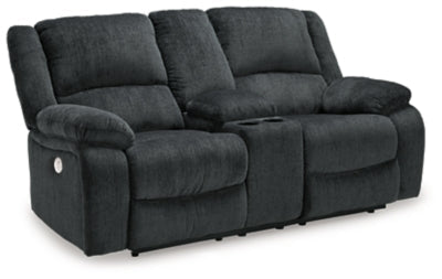 Draycoll Gray Power Reclining Sofa and Loveseat - Ornate Home