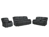 Draycoll Gray Reclining Sofa, Loveseat and Recliner (Online Special Price) - Ornate Home