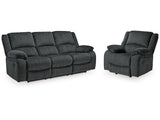 Draycoll Gray Reclining Sofa and Recliner - Ornate Home
