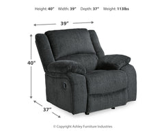 Draycoll Gray Reclining Sofa and Recliner - Ornate Home