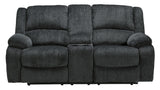Draycoll Slate Manual Reclining Sofa & Loveseat 2pc Set (Online Special Price) - Ornate Home