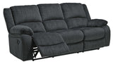 Draycoll Slate Manual Reclining Sofa (Online Special Price) - Ornate Home