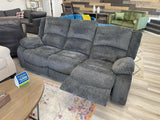 Draycoll Slate Manual Reclining Sofa (Online Special Price) - Ornate Home
