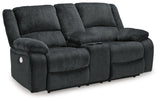 Draycoll Slate Power Reclining Loveseat & Power Recliner - Ornate Home