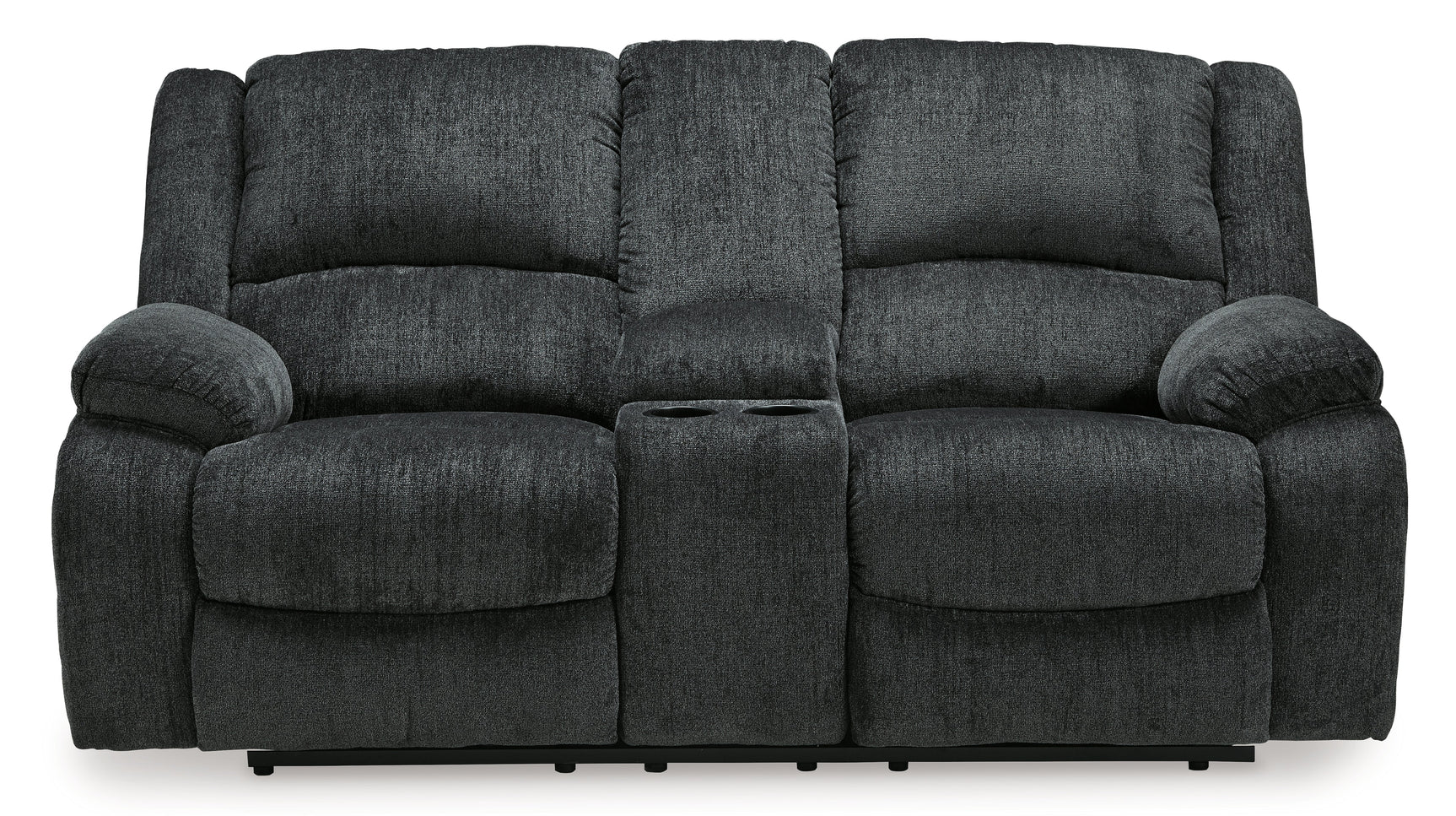 Draycoll Slate Power Reclining Loveseat w/ Console (Online Special Price) - Ornate Home
