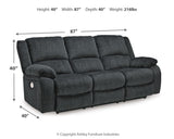 Draycoll Slate Power Reclining Sofa (Online Special Price) - Ornate Home