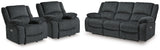 Draycoll Slate Power Reclining Sofa and 2 Power Recliners - Ornate Home