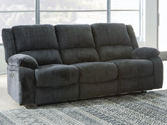 Draycoll Slate Power Reclining Sofa and 2 Power Recliners - Ornate Home