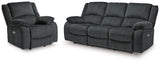Draycoll Slate Power Reclining Sofa and Power Recliner (Online Special Price) - Ornate Home