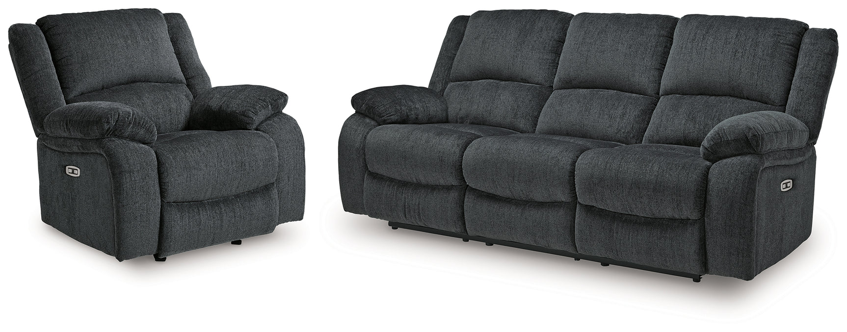 Draycoll Slate Power Reclining Sofa and Power Recliner (Online Special Price) - Ornate Home