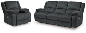 Draycoll Slate Power Reclining Sofa and Power Recliner (Online Special Price) - Ornate Home